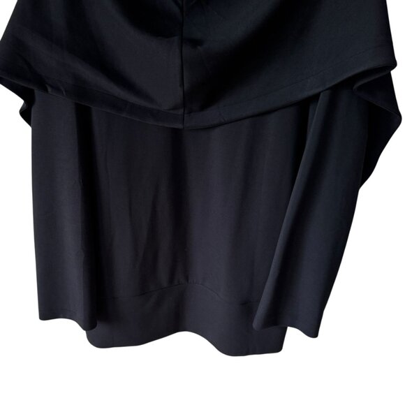 CARBON38 Knit Cocoon Cardigan Sm Cozy Black Comfy Relaxed Bell Sleeves Pockets - Picture 6 of 16